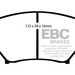 EBC 01-03 Mazda Miata MX5 1.8 (Sports Suspension) Greenstuff Front Brake Pads - DP21452
