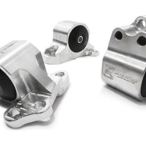 Innovative 92-95 Civic B/D Series Silver Aluminum Mounts Solid Bushings (3 Bolt) - B10150-SOLID