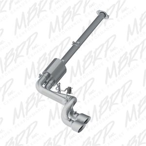 MBRP 09-14 Ford F150 Pre-Axle 4.5in OD Tips Dual Outlet 3in AL Cat Back - PS5261AL