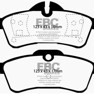 EBC 04-06 Mini Hardtop 1.6 Redstuff Rear Brake Pads - DP31701C