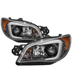 Spyder Subaru WRX 2006-2007 Projector Headlights - Halogen Only - Black PRO-YD-SWRX06-LBDRL-BK - 5083920