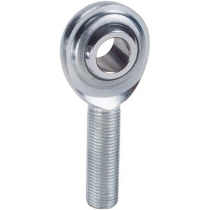 QA1 C Series 2-Pc Rod End - Male/Left Hand - .19in Bore x 3/16-24 - Carbon Steel - CML3