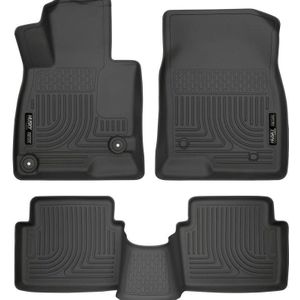 Husky Liners WeatherBeater 14 Mazda 3 Hatch&Sedan Front & Second Row Black Floor Liners - 98651