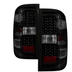 xTune Chevy 1500 14-16 / Silverado 2500HD/3500HD LED Tail Lights - Black Smoked ALT-JH-CS14-LED-BSM - 9036552
