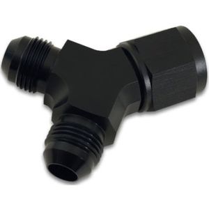 Vibrant -10AN Female x Dual -8AN Male Y-Adapter Fitting - Aluminum - 10907