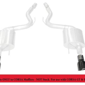 Corsa 2015-2025 Ford Mustang GT 3.0in Inlet / 4.5in Outlet Black PVD Tip Kit (For Corsa ExhaustOnly) - 14346BLK