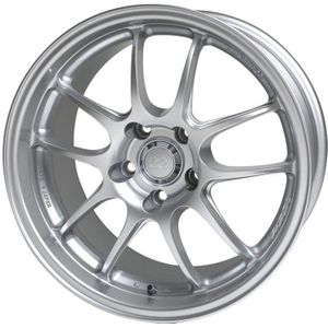 Enkei PF01 17x8 5x114.3 50mm offset Silver Wheel 05-10 Subaru STI - 460-780-6550SP