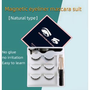 Nieuwe 3 Paar Magnetische Vals-Enkels, Krachtige Eye Liner Set, Natuurlijke Vals-Enkels, Geen Lijm Geen Irritatie Eenvoudig Te Gebruiken