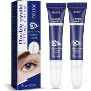 2cps Dubbele Ooglid Vormgevende Crème, naadloos, waterdicht en zweetbestendig, niet reflecterend, stevig en , langdurige make-, oogvorm aanpassing en beauty crème