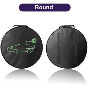 1pc Portable Ev Charger Cable Organizer Bag, Charging Standard, Uncharged, No Battery, Car Charging Storage Case For Electric Vehicle Cables