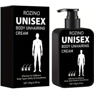 150g ontharingscrème, zacht en snel, geschikt voor het verwijderen van haar op de borst, rug en lichaam, geschikt voor alle huidskleuren
