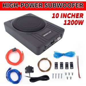 Ultra- 10" Auto Subwoofer - Max 1200W, Verbeterde Bas, , Stereo Geluid, Compatibel met DVD/ Systeem