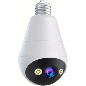 Smart Bulb Wireless Camera With E27 Base, Color Night Audio Talk Surveillance Ptz Camera, Voice Alarm Human Detection And Auto-tracking Wifi Camera
