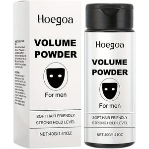 Hoegoa Volume Poeder voor Heren - Zacht Haarvriendelijke Sterke Styling Poeder, , Reisbaar, Cadeau voor of , Styling Poeder voor Haar, Sleek Verpakking, Stijlvolle Verpakking