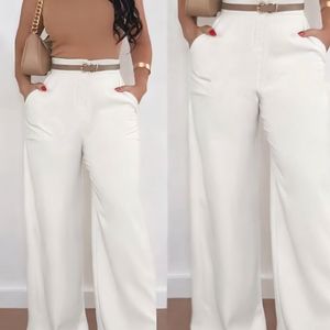 Elegante Wijde Pijpen - Hoge Taille Wijde Broek met Zak, Zwarte Broek voor Bruiloft & Casual Kleding, Comfortabele Losse Pasvorm Flare Broek (Wasbaar in de Machine)