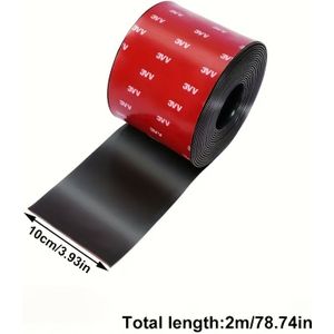 78.74-Inch Lange Auto Zijkrasbeschermer, 3.94-Inch Brede Zwarte Rubberen Bumperbeschermer & Deurdrempel Trim, Universele Anti-Kras en Anti-Stap Beschermingsstrip