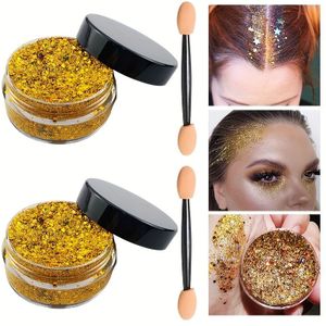 Flash Glitter Poeder Haarverf Stralende Oogmake-up Vereniging Podiumoptredens DIY voor Lichaam en Haren Geschikt Voor Muziekfestivals En Carnaval Make