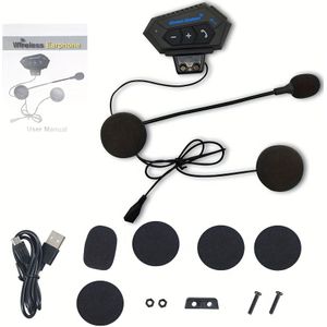 Draadloze 5.0 Motorhelm Headset: Draadloze Muziek Accessoires, Hoofdtelefoon Motor Oortelefoon