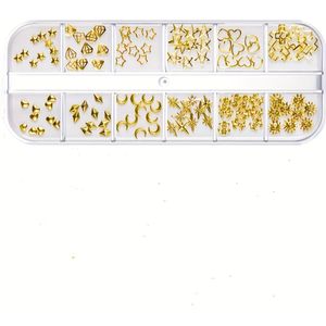 1 Doos Mode Hip-Hop Gemengde Kleur Strass Tandboren voor DIY Tandinleg