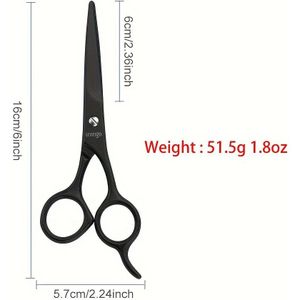 1 stuks Professionele Haar Knip Schaar - 6-Inch Roestvrijstalen Messen, Ergonomische Grip, Scherp & Comfortabel voor Thuis & Salon Gebruik, Ideaal voor Texturiseren & Haarstijlen