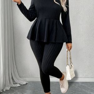Plus Size, Plus Maat Dames Pakken Set voor Vrouwen - Elegante Tweedelige Outfits in Grote Maten | Stijlvolle en Comfortabele Kantooroutfit met Hoogwaardig Afgewerkde Naaiensels
