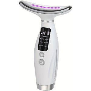 1pc 7-Kleur Hoge-Frequentie Draagbare Gezichtsmassager, Hals Schoonheid Instrument, Oplaadbaar met USB Lithiumbatterij Thuis Spa Massager, Geurloos