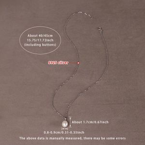 8-9mm Natuurlijke Zoetwaterparel Ketting | Damesmode Parel Ketting met S925 , Waterdruppel Stijl, Verguld, Inclusief Geschenkverpakking