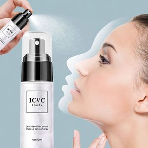 Langdurig Waterdicht Oliecontrole Poeder met Hydraterende Essentie, Verfrissend Niet-vettige Make-up Fixeer Spray