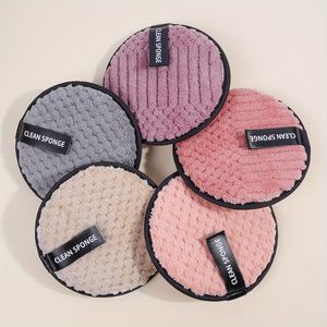 5-Pack Purezza Ongeparfumeerde Make-up Remover Pads, Herbruikbare en Wasbare Gezichtsreinigingssponsen voor Nat en Gebruik
