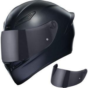 1 stuk K1 K3-SV K5 Helmvizier - Zwart PC Materiaal, Uniseks Vervangend voor Motorhelmen, Duurzaam & Stijlvol Ontwerp, Motorhelmaccessoire | Strakke Helmvisier | Polycarbonaat , Zonder Batterij