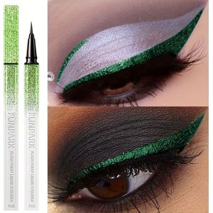 24-Uurs Langhoudende Groene Eyeliner Vloeibare Pen - Niet Plakkerige Formule met Glans Effect voor Verdiepte & Geaccentueerde Oogcontour Make-up