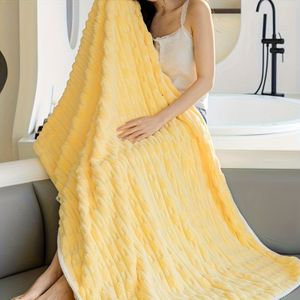 1pc Ultra--dry Bath Towel, Skin-friendly Absorbent Thick Wrap, Polyester 85% Polyamide 15% Blend, No Fragrance, Adult Size
