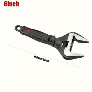 Newshark Adjustable Wrench Set, 6-inch & 10-inch, Wide Jaw With , Black Oxide Finish, Metric, For Home, Garage, Workshop Use, Steel Construction, Wrenches For Hand Tools