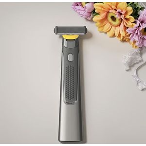 Oplaadbare USB Elektrische Scheerapparaat en Lichaam Haar Trimmer, Inclusief 3 Kammen voor Verzorging.