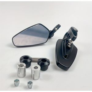 Universele Retro Motorfiets Stuurspiegel 7/8" (22mm) Achteruitkijkspiegel voor Stuur
