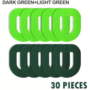 Donkere & Lichtgroene Dual-Kleur 5 Zelfklevende Pleisters - 10-Daags Houdvermogen, Hypoallergeen Latexvrij, Voorgeknipt voor Dash Pods, Verpakking van Stuks
