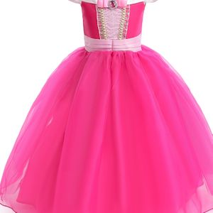 Halloween Meisjes Prinsessenjurk met Korte Mouwen Jongensrok Prestatiepak Rode Kleurrijke Rok