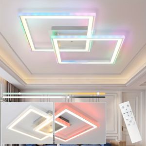 Ceiling Light Led Bedroom - 35w Living Room Light Adjustable Dimming Bedroom Light With Remote Control Rgb Color Changing Kitchen Light Ceiling