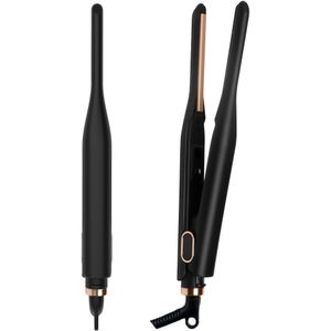 Heren Baardstijltang Elektrische Haarborstel met Snelle Verwarming Ionische Kam, Draagbaar Herenverzorgingsgereedschap (EU Stekker)