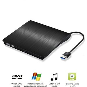 BIKILI Externe DVD-drive, USB 3.0 Draagbare CD/DVD-speler, Compatibel met Laptop & Desktop Computers, Windows Mac OS, Zwart/Wit, Ontwerp, USB Gevoed, Geen Batterij Vereist, DVD-drive voor Laptop