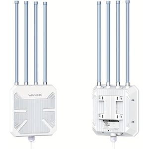 WAVLINK WiFi6 Mesh Router/AP/Repeater, Dual Band 2.4G+5G Lange Afstand Extender met PoE/4x8dBi High- Antennes/ Versterker