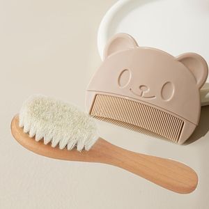 2-delige kamverzorgingsset voor en nat, geschikt voor exfoliërende en stylerborstels van alle haartypes - duurzaam ABS plastic kam en fleece haarborstel