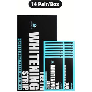 7/14/28 Paar Geactiveerde Koolstof Tandenbleekstickers, Tandenreinigingsstickers, Kan Gebruikt Worden met Tongcoating Schraper, voor Dagelijks Gebruik en Reizen