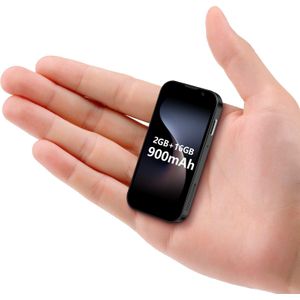 Mini-phone met 3,0 inch HD-scherm, ontgrendeld mini-telefoon, 5MP-camera, gezichtserkenning, dubbele SIM, , TF-kaart en een ultra-dun lichaam.