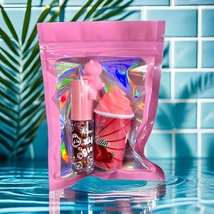 R1601 - Little Bear Glitter Lipgloss + 817B - IJsjes Lippenbalsem Twee-Pack, Lipgloss Set, Lipgloss voor Vrouwen, Lipgloss voor Mannen, Lipgloss voor Tieners