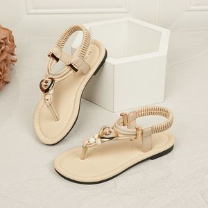 Platte sandalen, nieuwe zomerstijl voor meisjes, zachte schoenen, casual strand schoenen