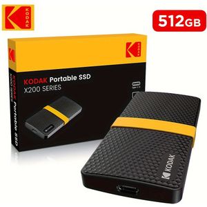 Kodak External Ssd Hard Drive Hd Externo Usb3.1 Mini Portable Ssd 512gb For Laptops Smartphone Ps4pcs Tv