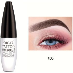 QICQY Tattoo Eyebrow Gel, Waterdicht, Zweetbestendig, Vlekbestendig, Gemakkelijk Af te Nemen, Perfecte Brauwen, Langdurige Crème, Pasta Vorm, voor Brauwen