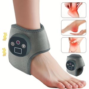 Enkelverwarmende massager met 3 trillingsmodi, 4 verwarmingsstanden, USB-opladen ondersteuning, voetmassagefunctie en een draagbare footspa