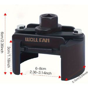 Duitse U-vormige multifunctionele olie-sleutel, oliefilter, universele tweepuntige positieve en omgekeerde verstelbare nieuwe sleutel